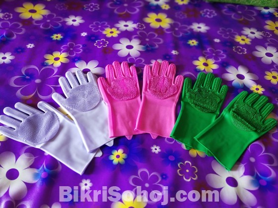 Washing hand gloves